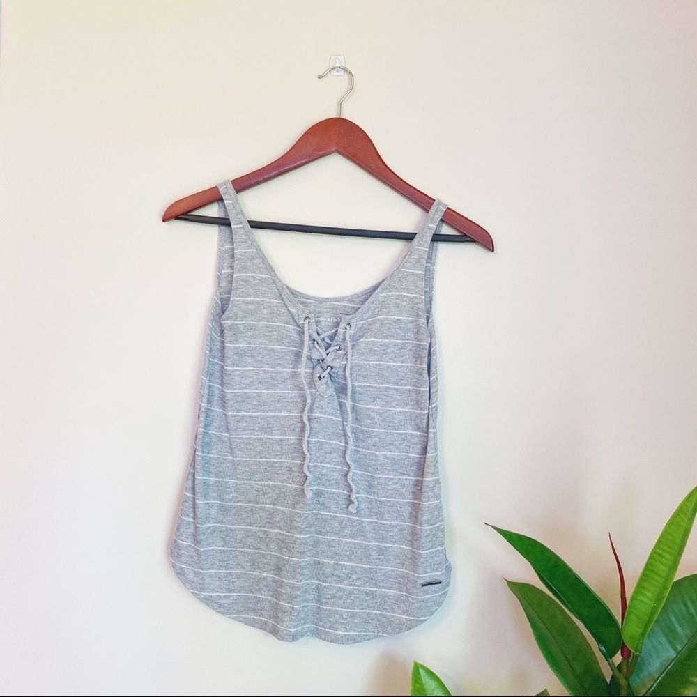 Abercrombie & Fitch lace up tank